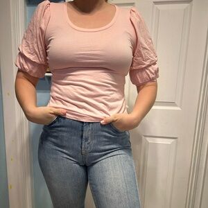 Nine West Puff Sleeve Blouse Small